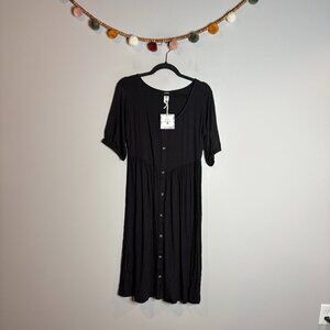 NWT Kate Quinn black bamboo babydoll dress